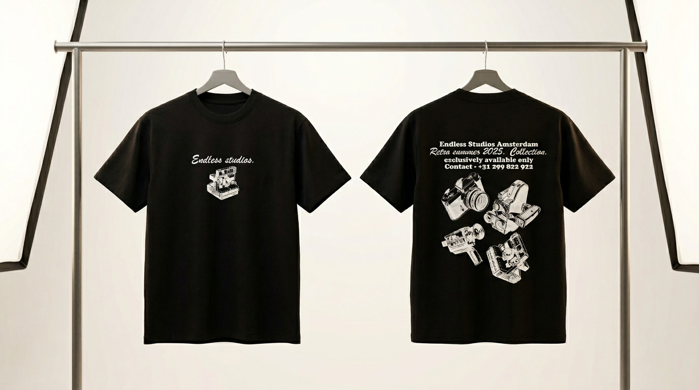 Retro summer tee front and back