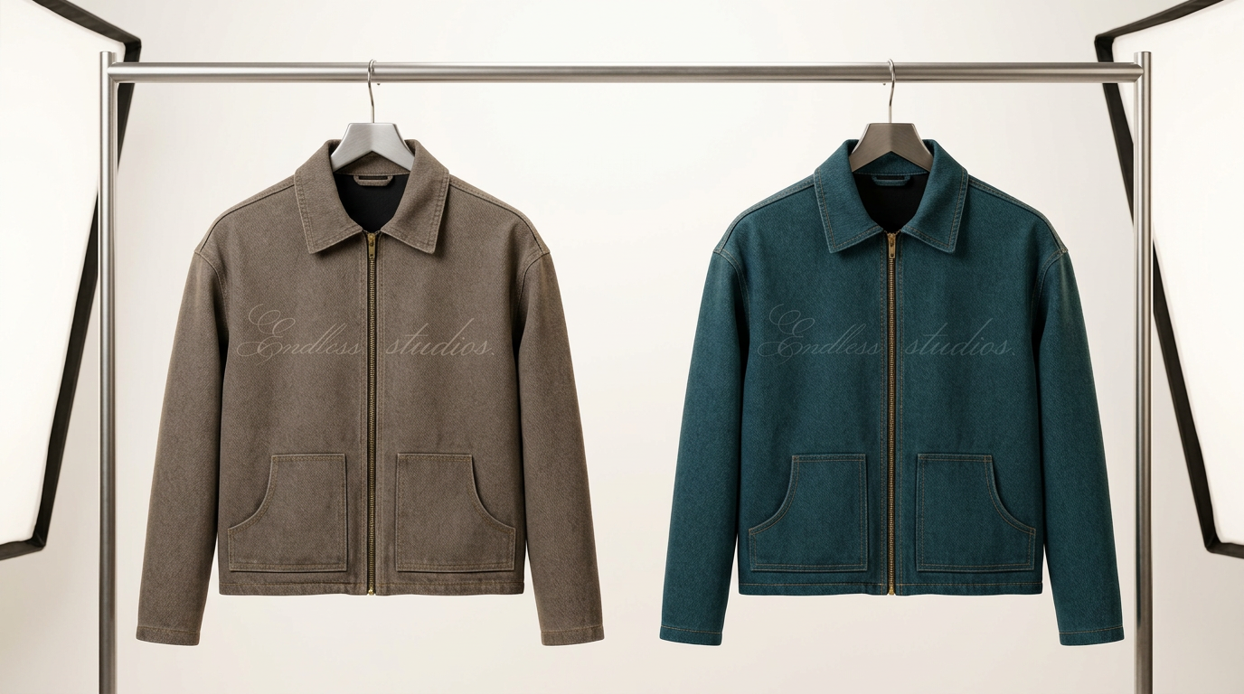 Studio zip jackets in two colourways