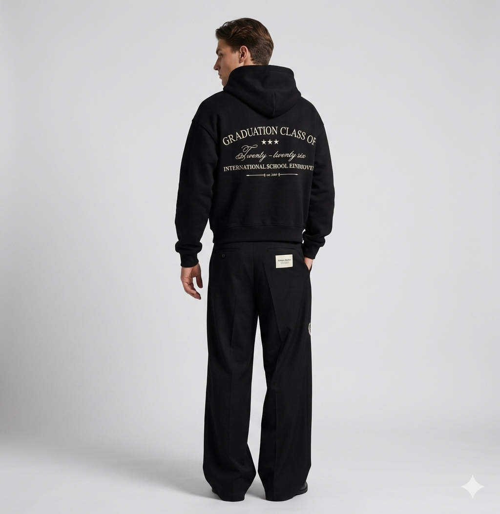 ISE Graduation Hoodie — worn on model
